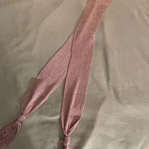 Chico's Metallic Pink Knit Accessory Scarf
